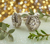 The Gatsby Lab Diamond Earrings - Art Deco Studs | PenelliBelle