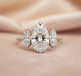 Beatrice Ring on Peachy Cream Background