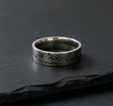 The Alpine Mountain Ring on Black Slate