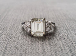 The Madison GH White Center Moissanite